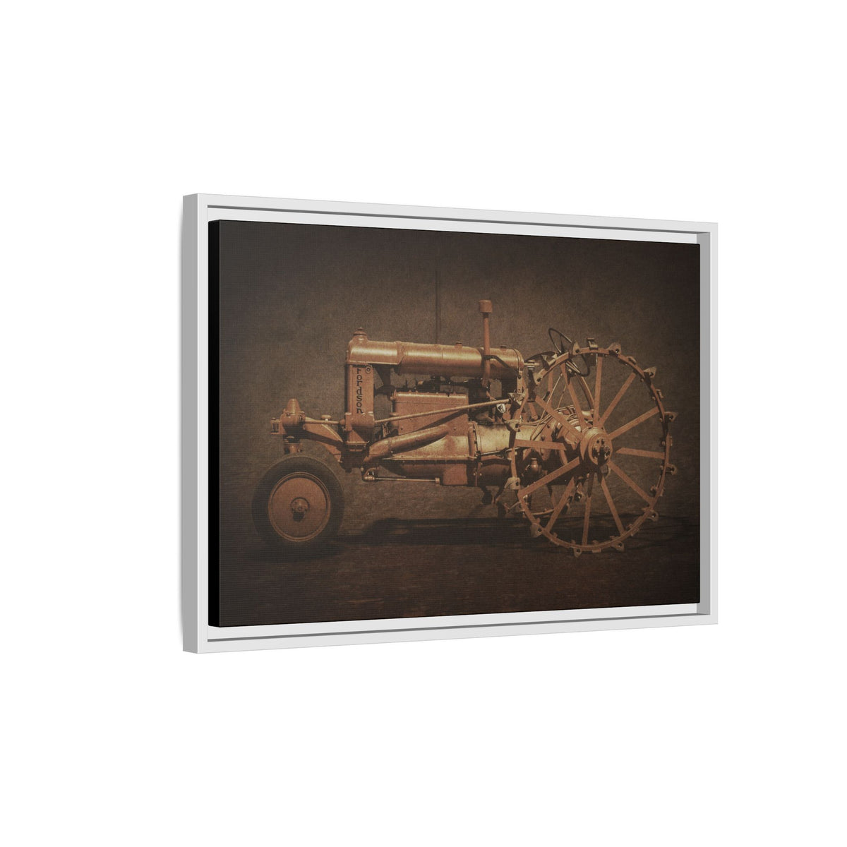 Vintage Ford Fordson Steel Wheel | Wall Art on Framed Canvas