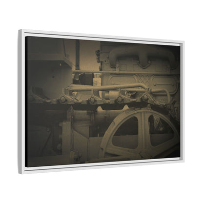 Vintage Track Detail | Framed Wall Art on Stretched Canvas
