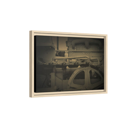 Vintage Track Detail | Framed Wall Art on Stretched Canvas