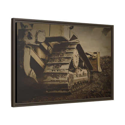 Rocky Dozer Horizon | Framed Wall Art on Stretched Canvas