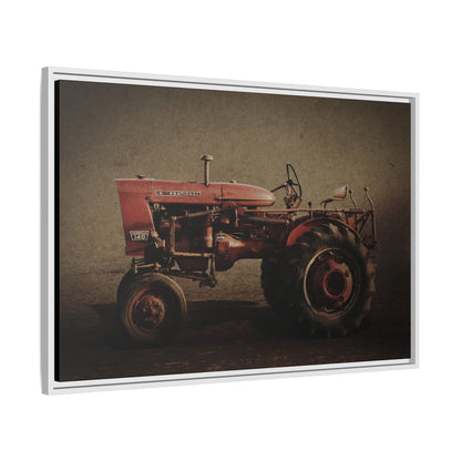 Vintage Farmall Model 140 Tractor | Framed Wall Art on Stretched Canvas