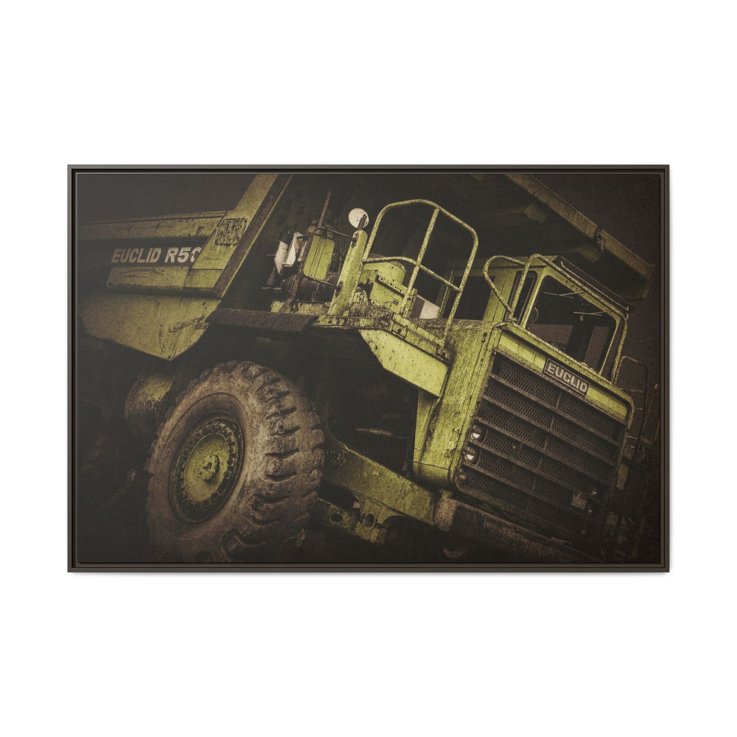 Classic Euclid Hauler Action | Framed Wall Art on Stretched Canvas