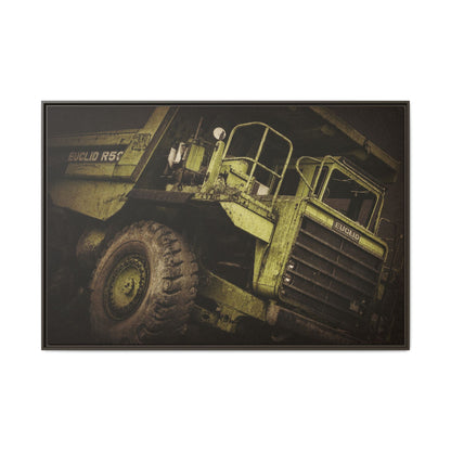 Classic Euclid Hauler Action | Framed Wall Art on Stretched Canvas