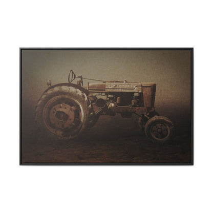 Weathered Vintage Farmall Tractor | Framed Wall Art on Stretched Canvas