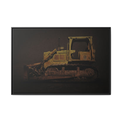 Classic D6D Dozer | Framed Wall Art on Stretched Canvas