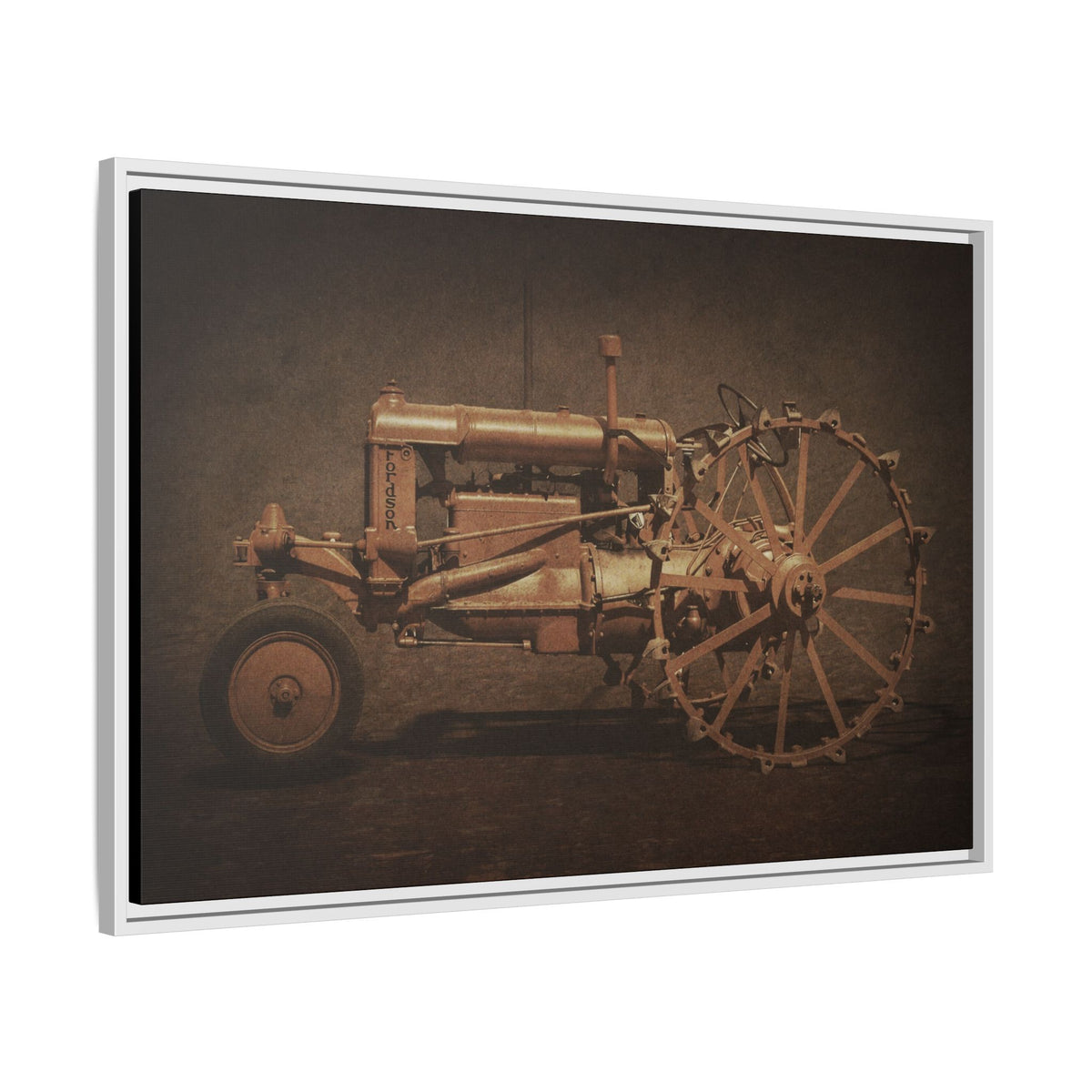 Vintage Ford Fordson Steel Wheel | Wall Art on Framed Canvas