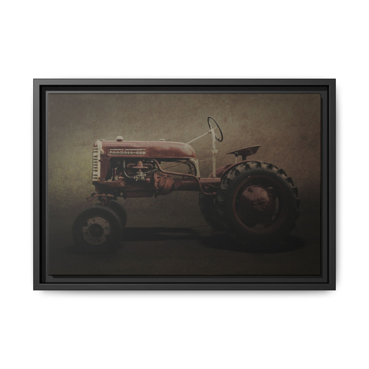 Vintage Farmall Cub Tractor | Framed Wall Art on Stretched Canvas