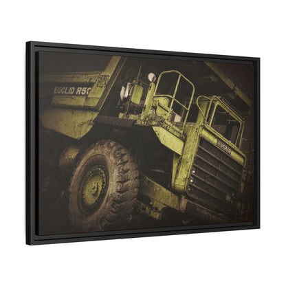 Classic Euclid Hauler Action | Framed Wall Art on Stretched Canvas
