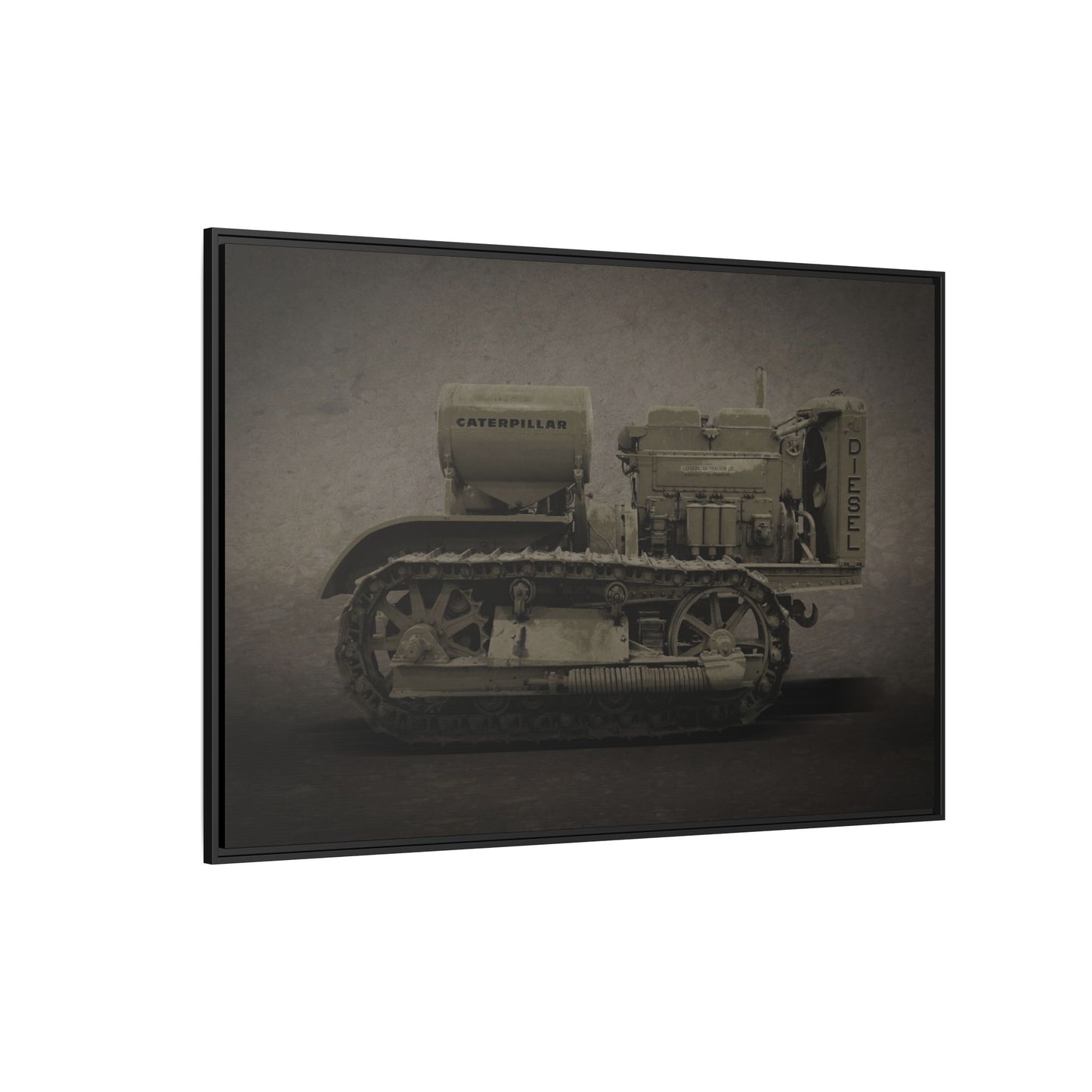 Vintage 60 'Diesel' Crawler | Framed Photo Wall Art on Canvas