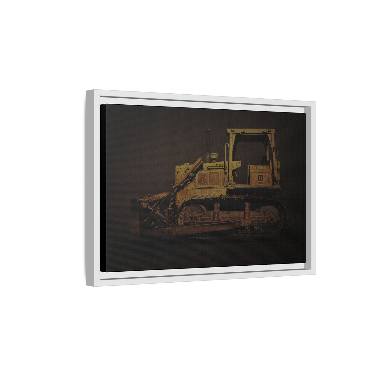 Classic D6D Dozer | Framed Wall Art on Stretched Canvas