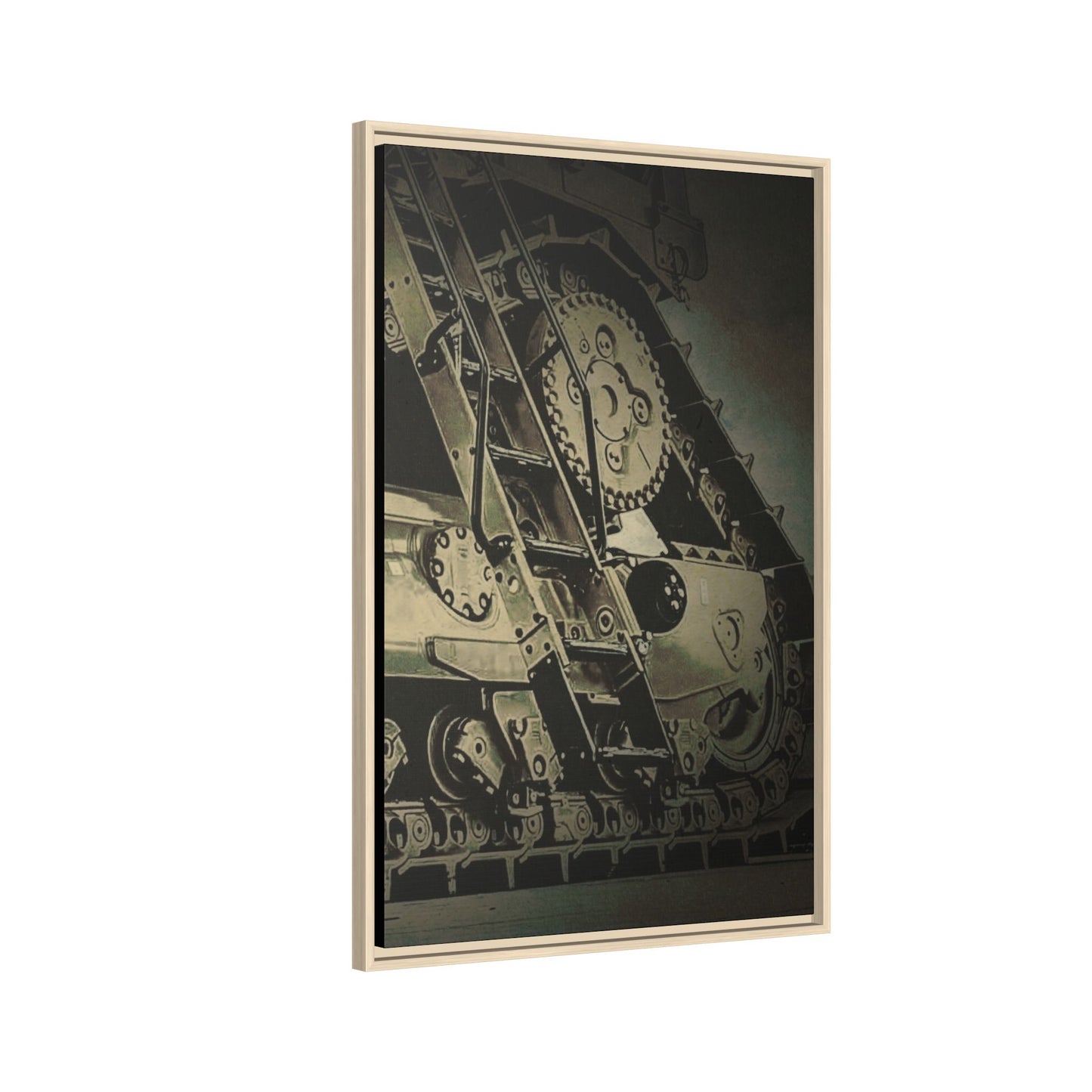 D11 Track Action | Triptych | Right Panel | Framed