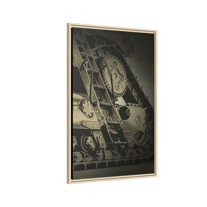 D11 Track Action | Triptych | Right Panel | Framed