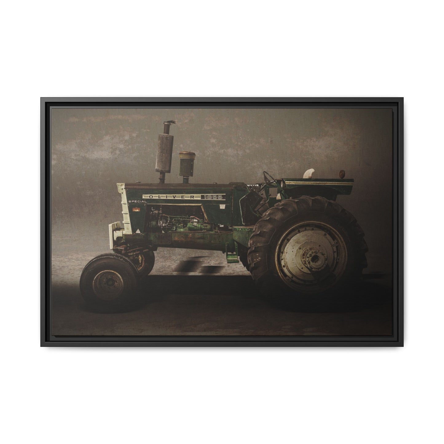 Classic Oliver 1855 Tractor | Framed Wall Art on Stretched Canvas