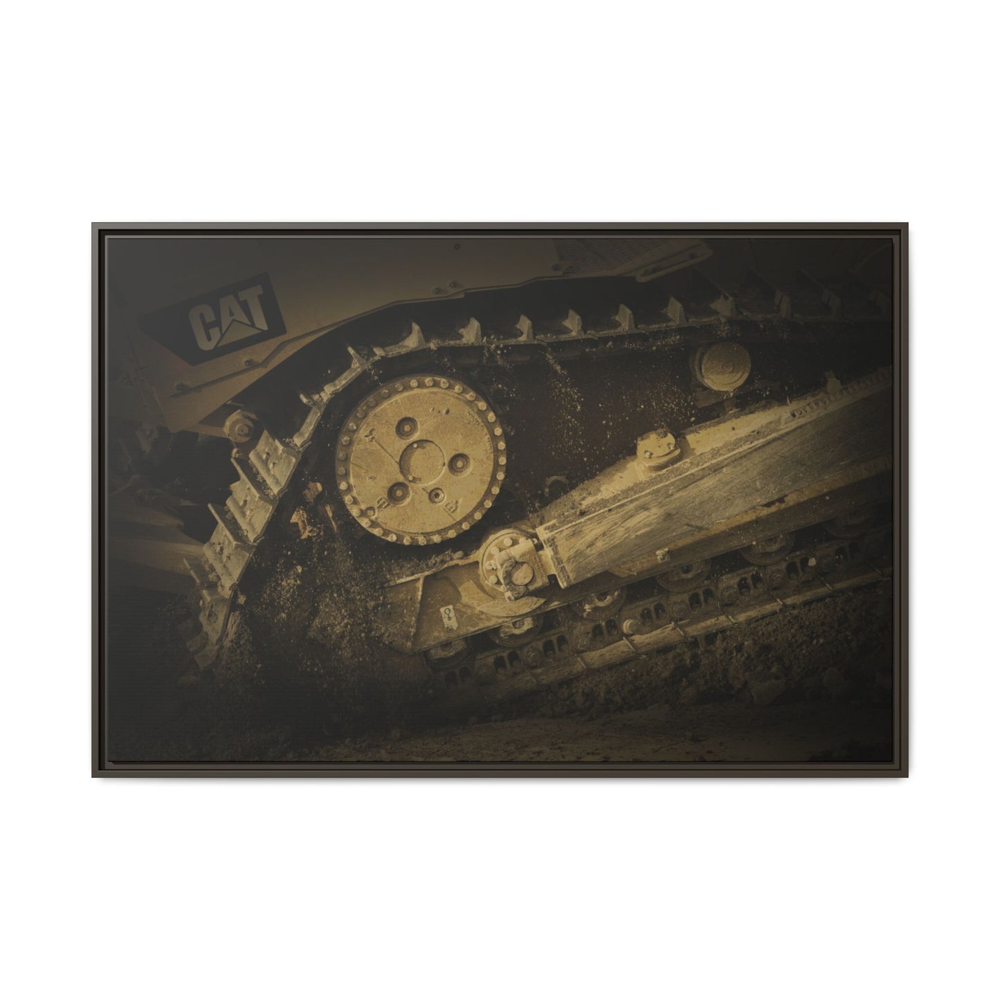 Dozer Track Detail | Photo Art on Framed Canvas