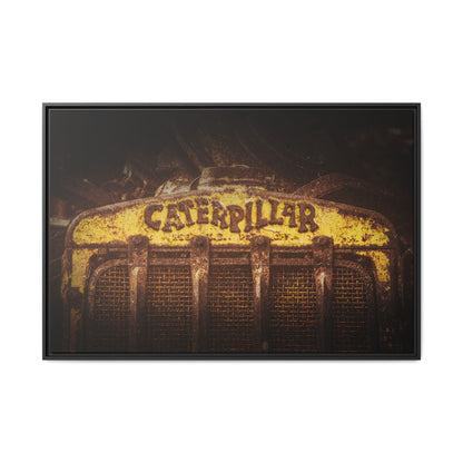 Weathered & Worn Vintage Crawler Grill | Framed Wall Art on Stretched Canvas