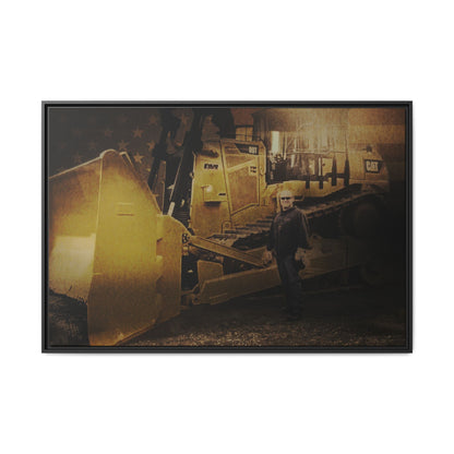 Personalized - Shane Todd - D9T Dozer | Photo Wall Art on Framed Canvas