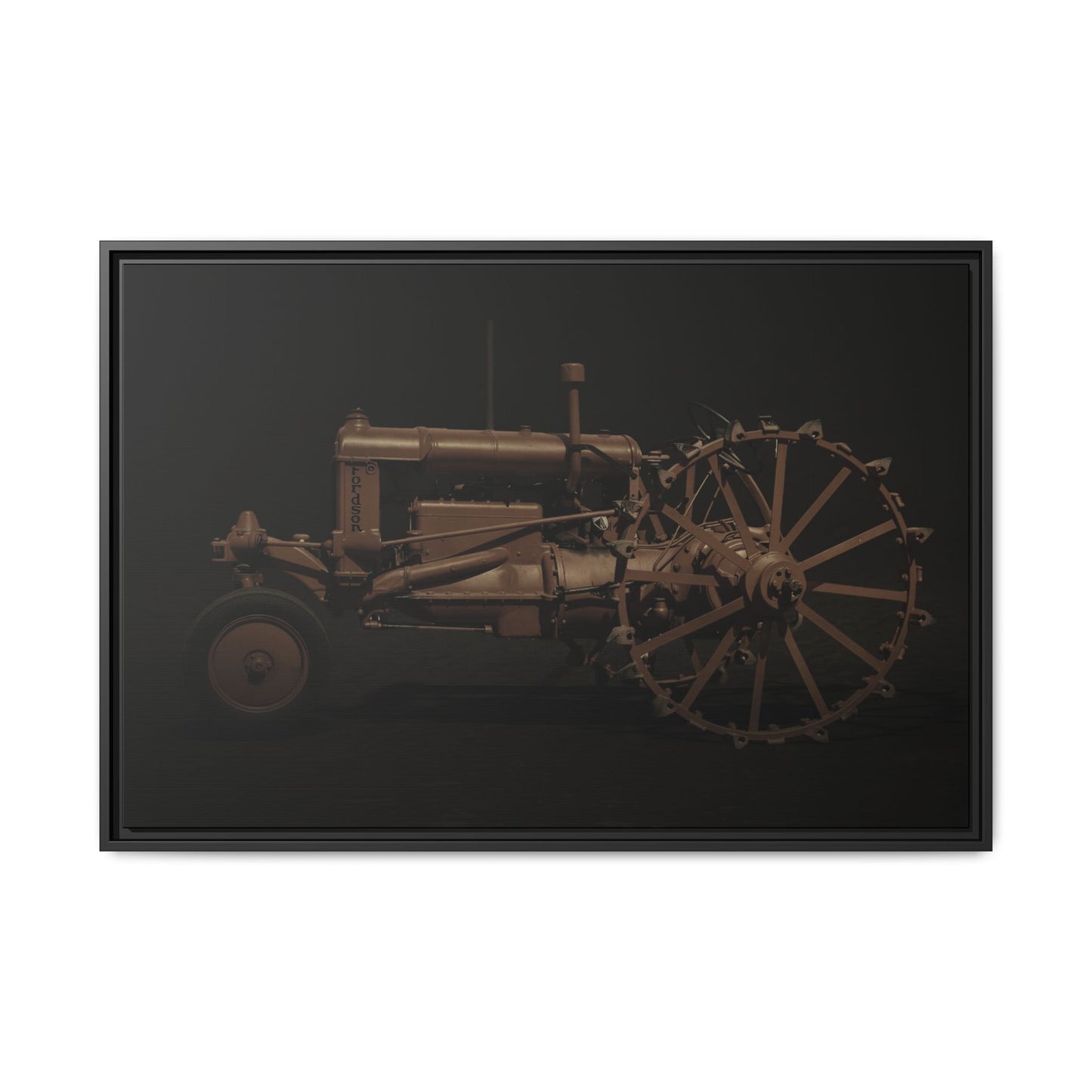 Vintage Ford Fordson Steel Wheel Photo Wall Art on Framed Canvas