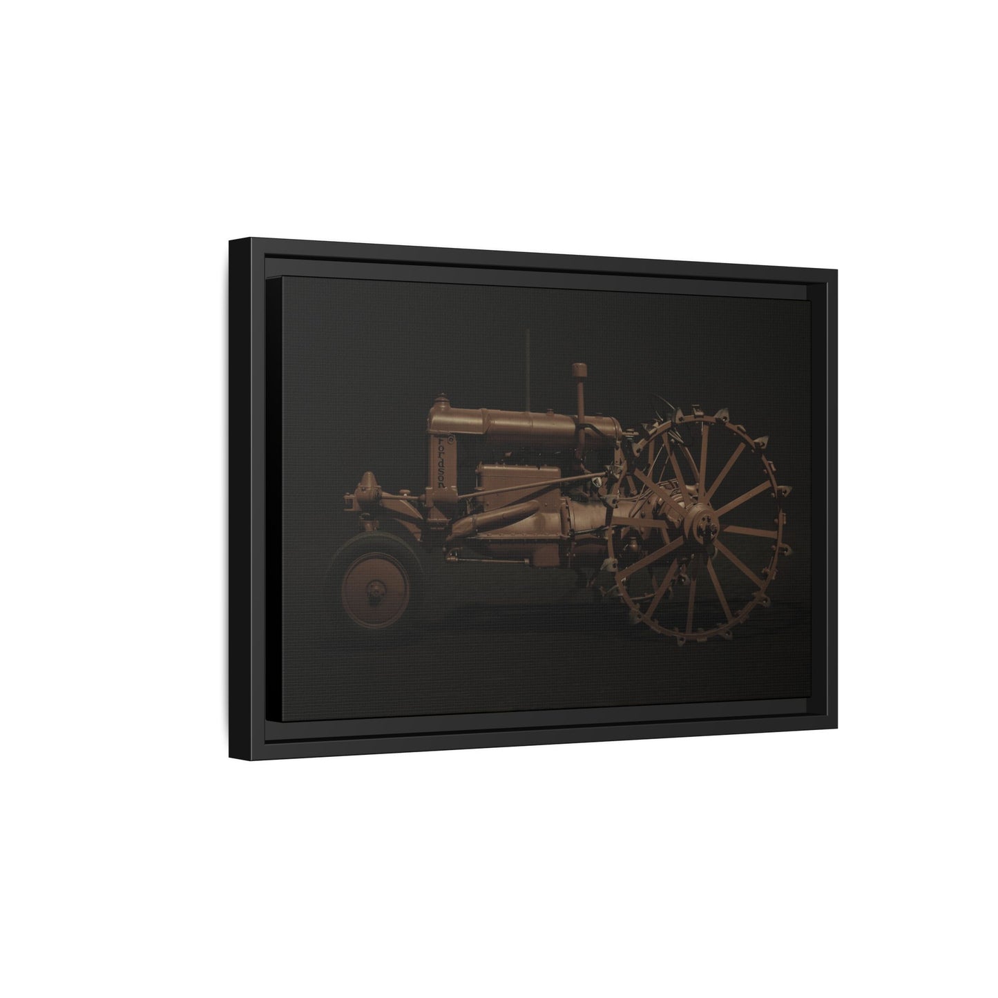 Vintage Ford Fordson Steel Wheel Photo Wall Art on Framed Canvas