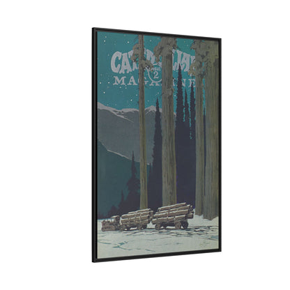 Big Yellow Magazine Issue 2 - Vintage Wall Art on Framed Canvas