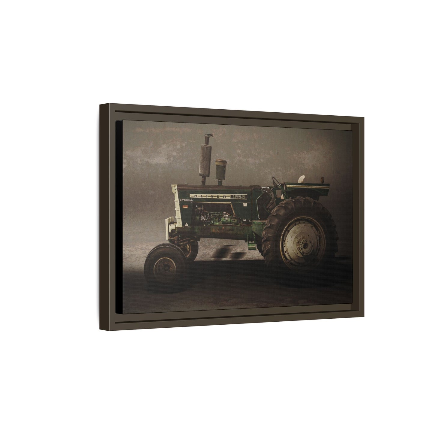 Classic Oliver 1855 Tractor | Framed Wall Art on Stretched Canvas