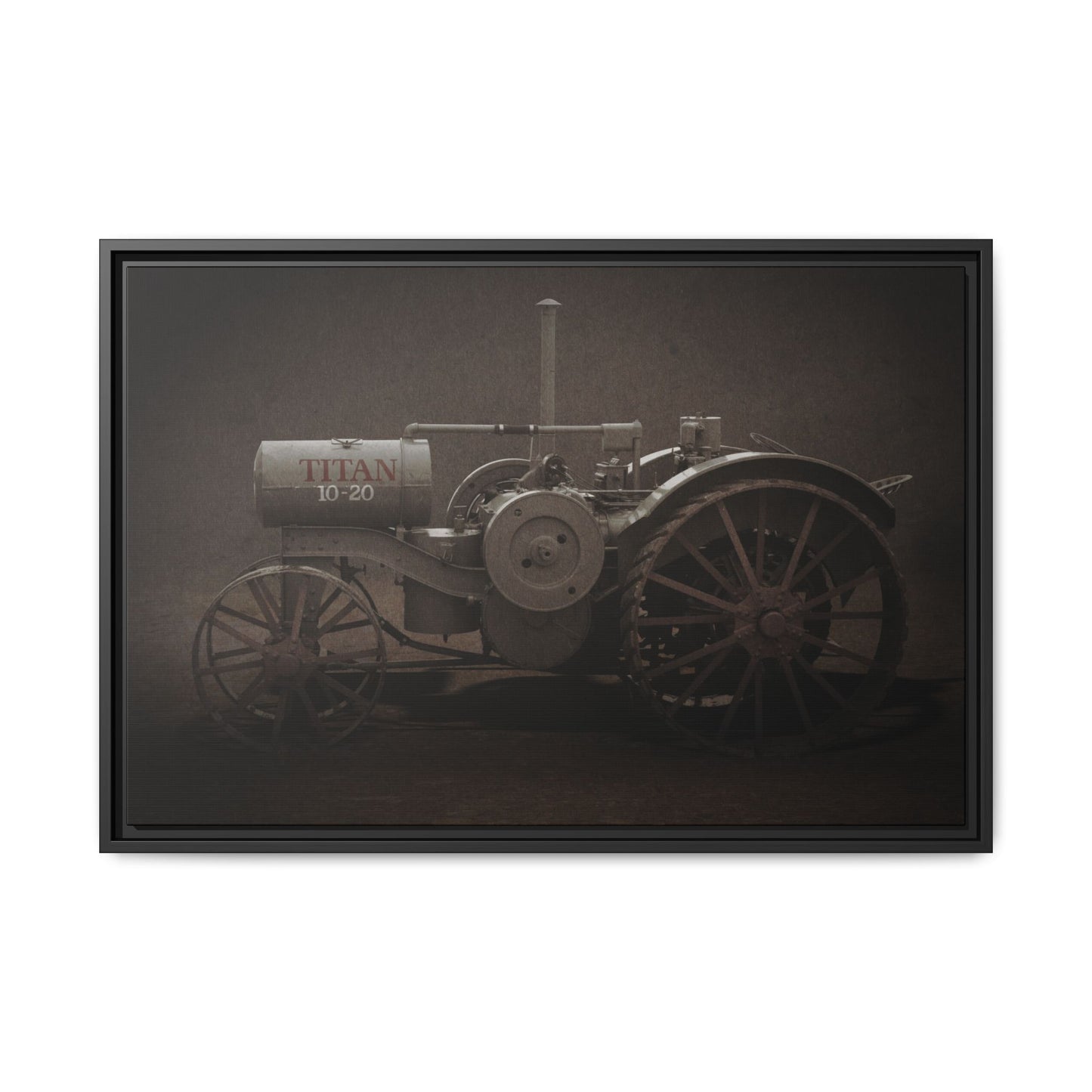 Vintage International Titan 10-20 Tractor | Framed Wall Art on Stretched Canvas