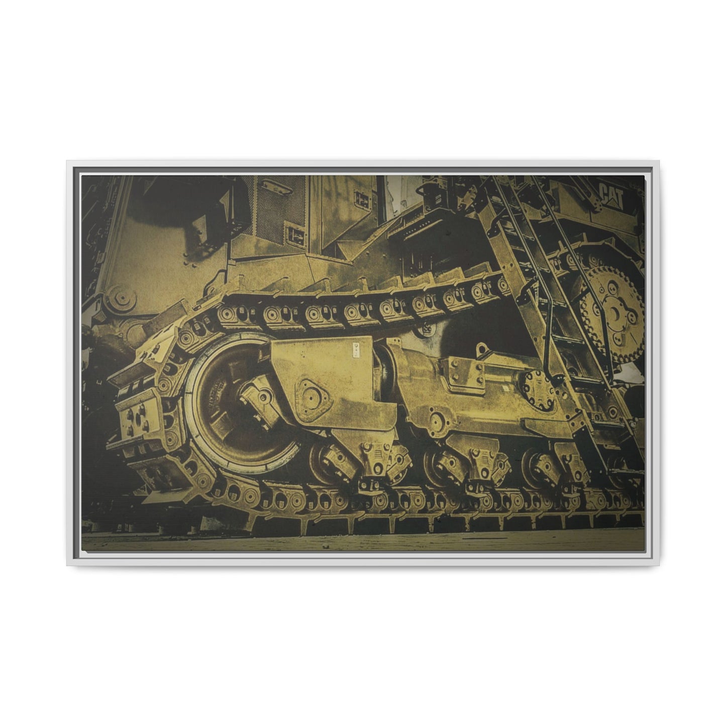 Big D11 Dozer Detail | Photo Art on Framed Canvas