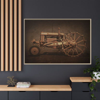 Vintage Ford Fordson Steel Wheel | Wall Art on Framed Canvas