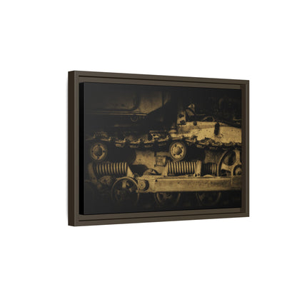 Dramatic Crawler Tracks | Framed Wall Art on Stretched Canvas