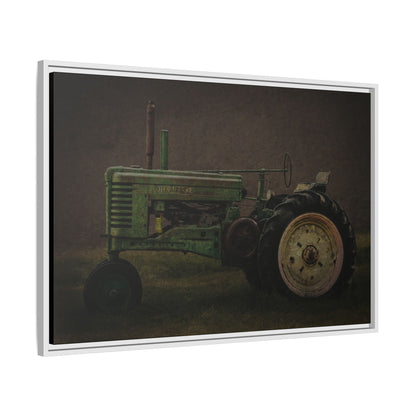 Vintage Weathered John Deere Model G | Framed Wall Art on Stretched Canvas