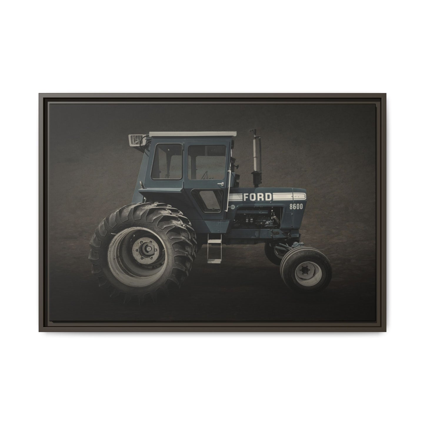 Vintage Ford 8600 Tractor Photo Wall Art on Canvas