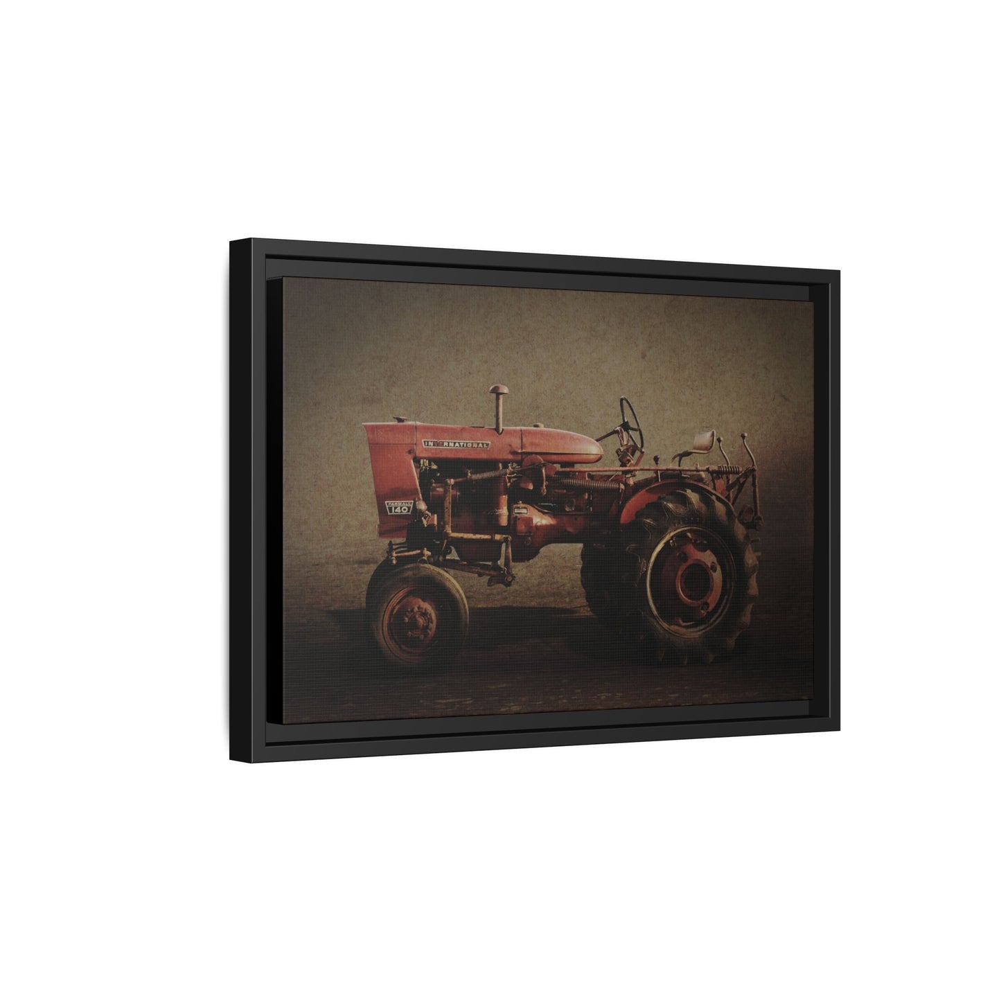 Vintage Farmall Model 140 Tractor | Framed Wall Art on Stretched Canvas