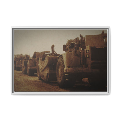 Classic Scraper Lineup | Framed Wall Art on Stretched Canvas