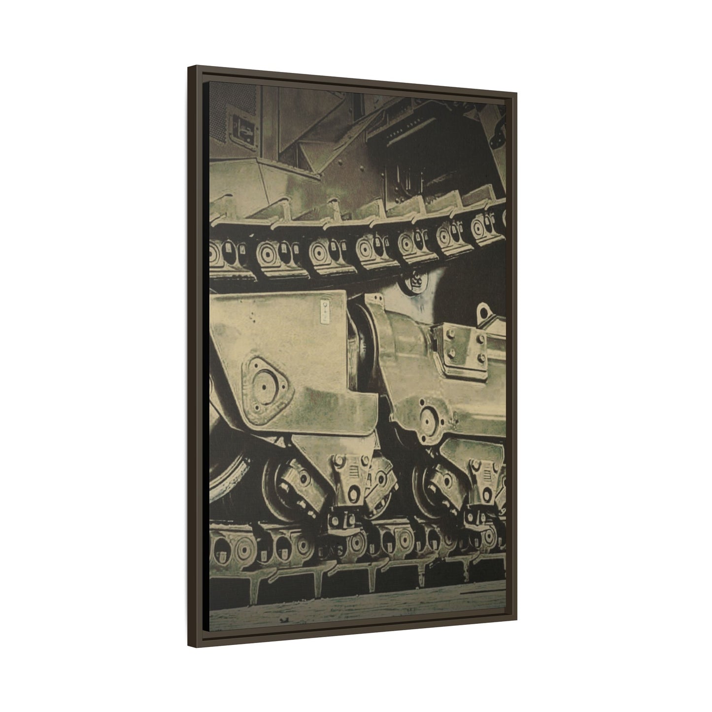D11 Track Action | Triptych | Center Panel | Framed