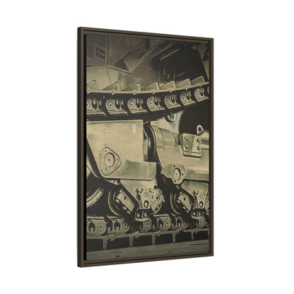 D11 Track Action | Triptych | Center Panel | Framed