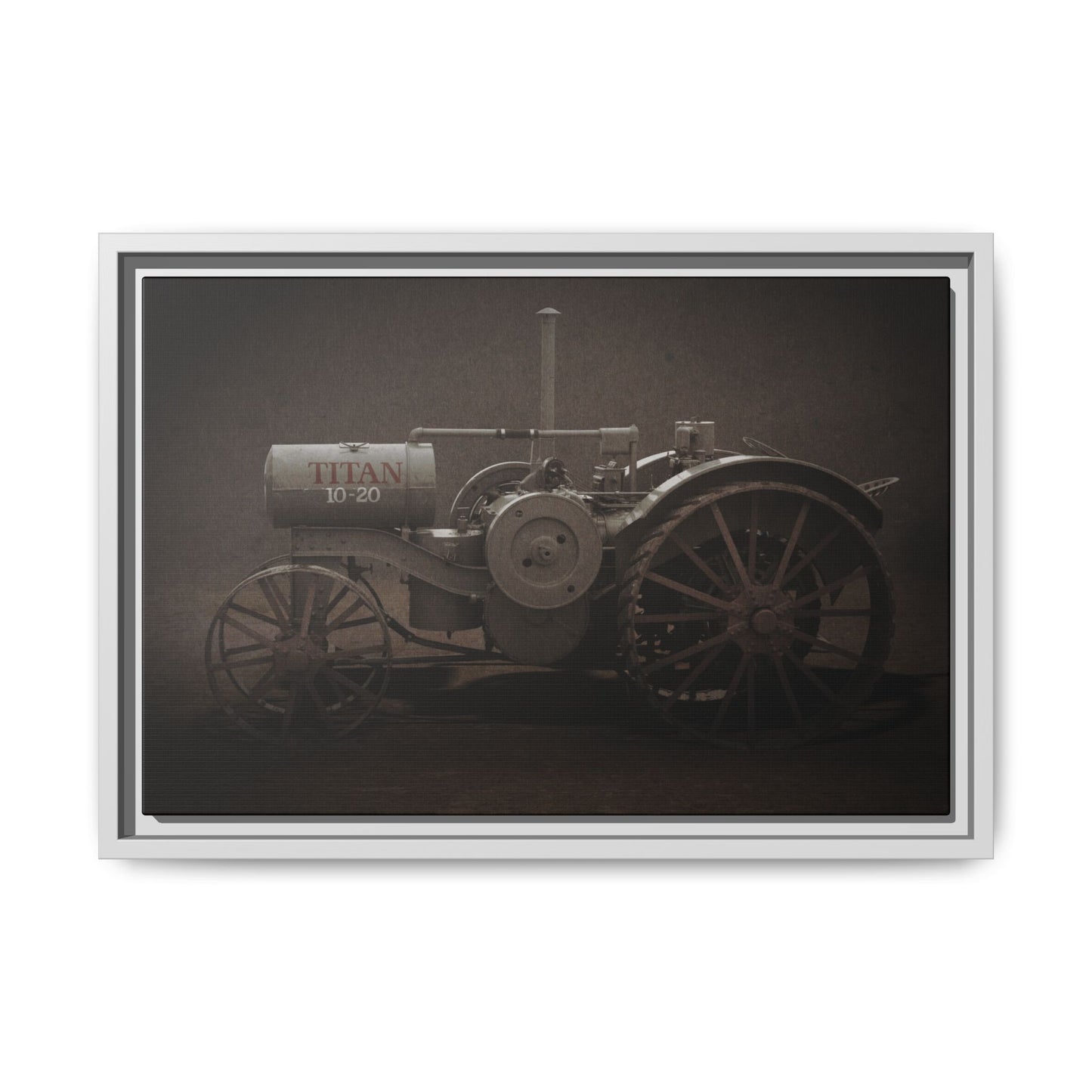 Vintage International Titan 10-20 Tractor | Framed Wall Art on Stretched Canvas