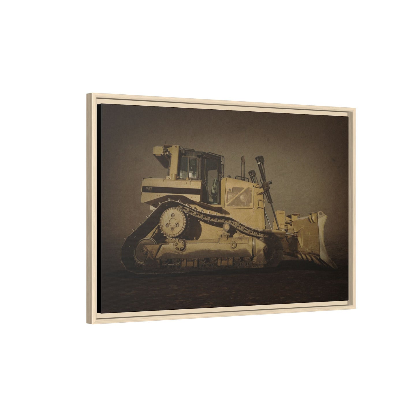 D8 Classic 90's Dozer | Framed Wall Art on Stretched Canvas