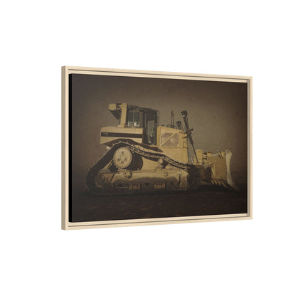 D8 Classic 90's Dozer | Framed Wall Art on Stretched Canvas