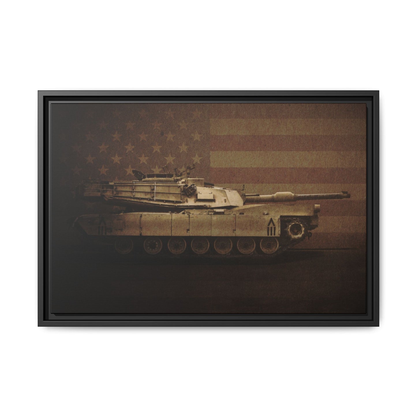 Abrams M1 Tank | Framed Wall Art on Stretched Canvas