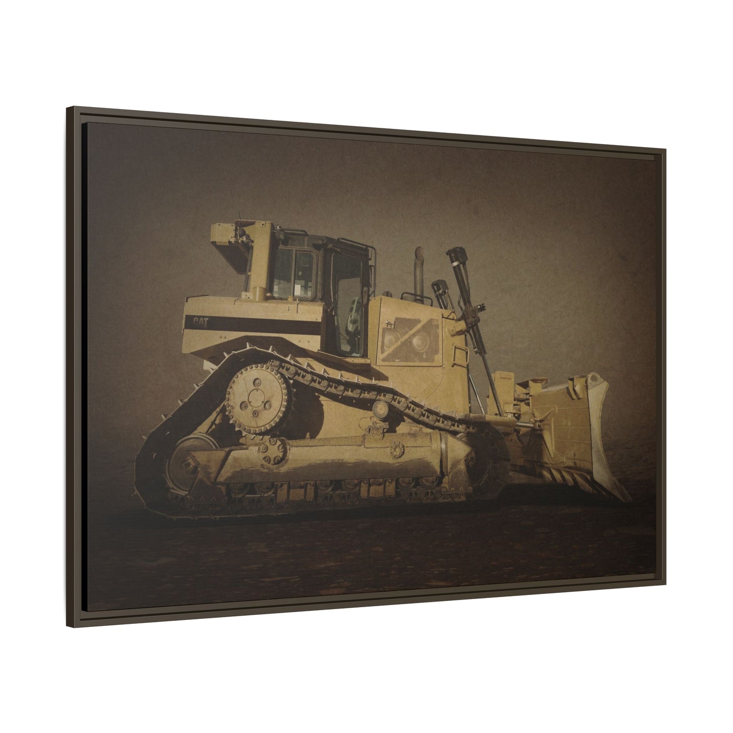 D8 Classic 90's Dozer | Framed Wall Art on Stretched Canvas