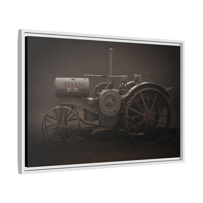 Vintage International Titan 10-20 Tractor | Framed Wall Art on Stretched Canvas