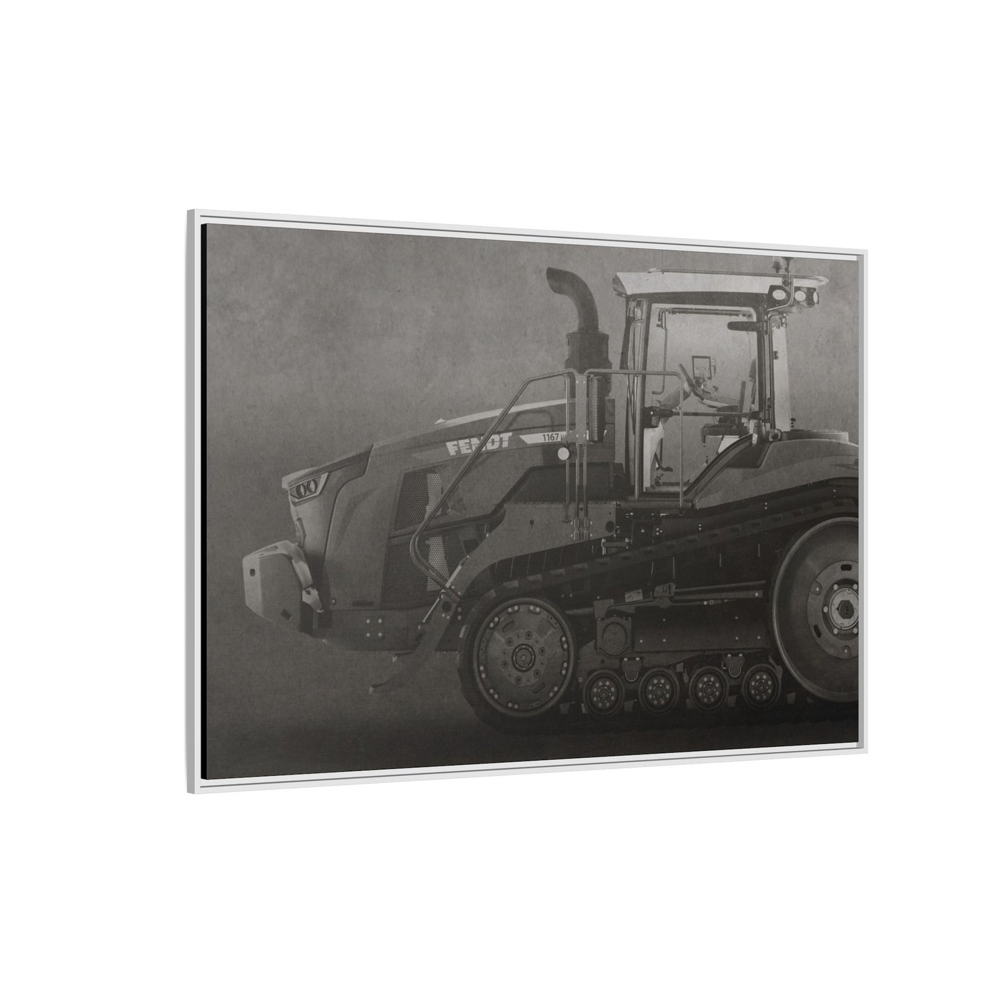 Fendt 110 Track Side View | Framed Photo Wall Art on Canvas