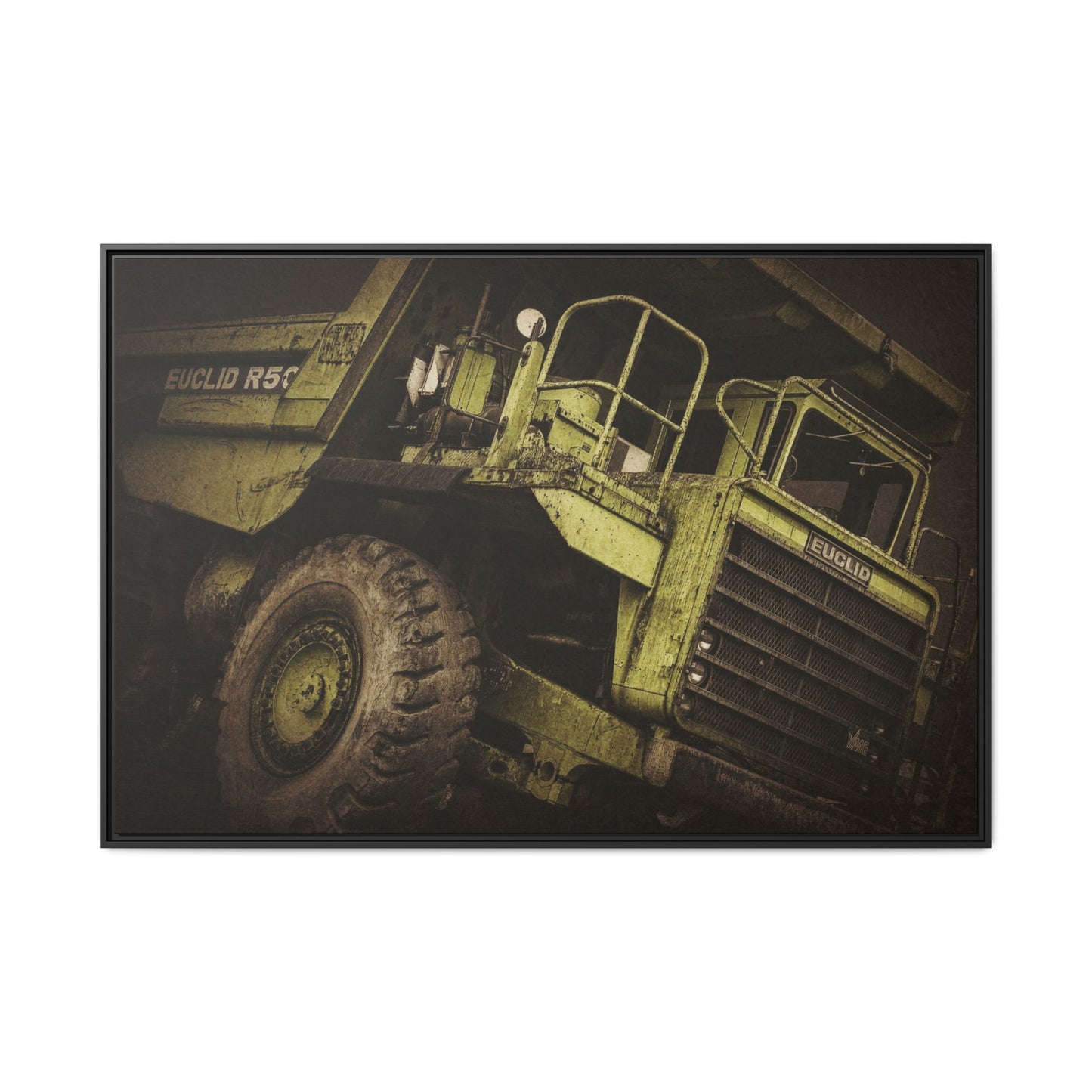 Classic Euclid Hauler Action | Framed Wall Art on Stretched Canvas