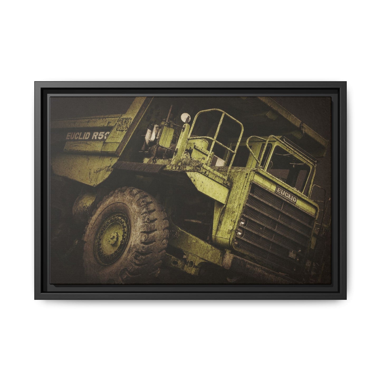 Classic Euclid Hauler Action | Framed Wall Art on Stretched Canvas