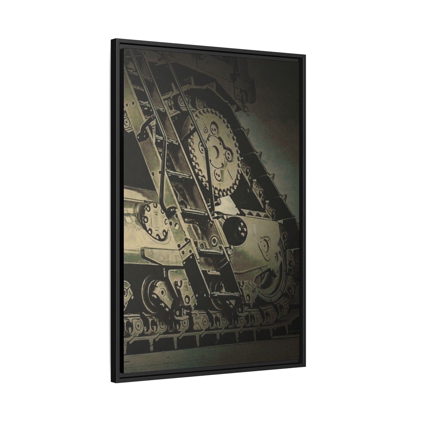 D11 Track Action | Triptych | Right Panel | Framed