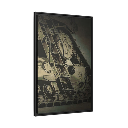 D11 Track Action | Triptych | Right Panel | Framed