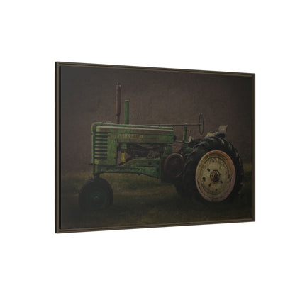 Vintage Weathered John Deere Model G | Framed Wall Art on Stretched Canvas