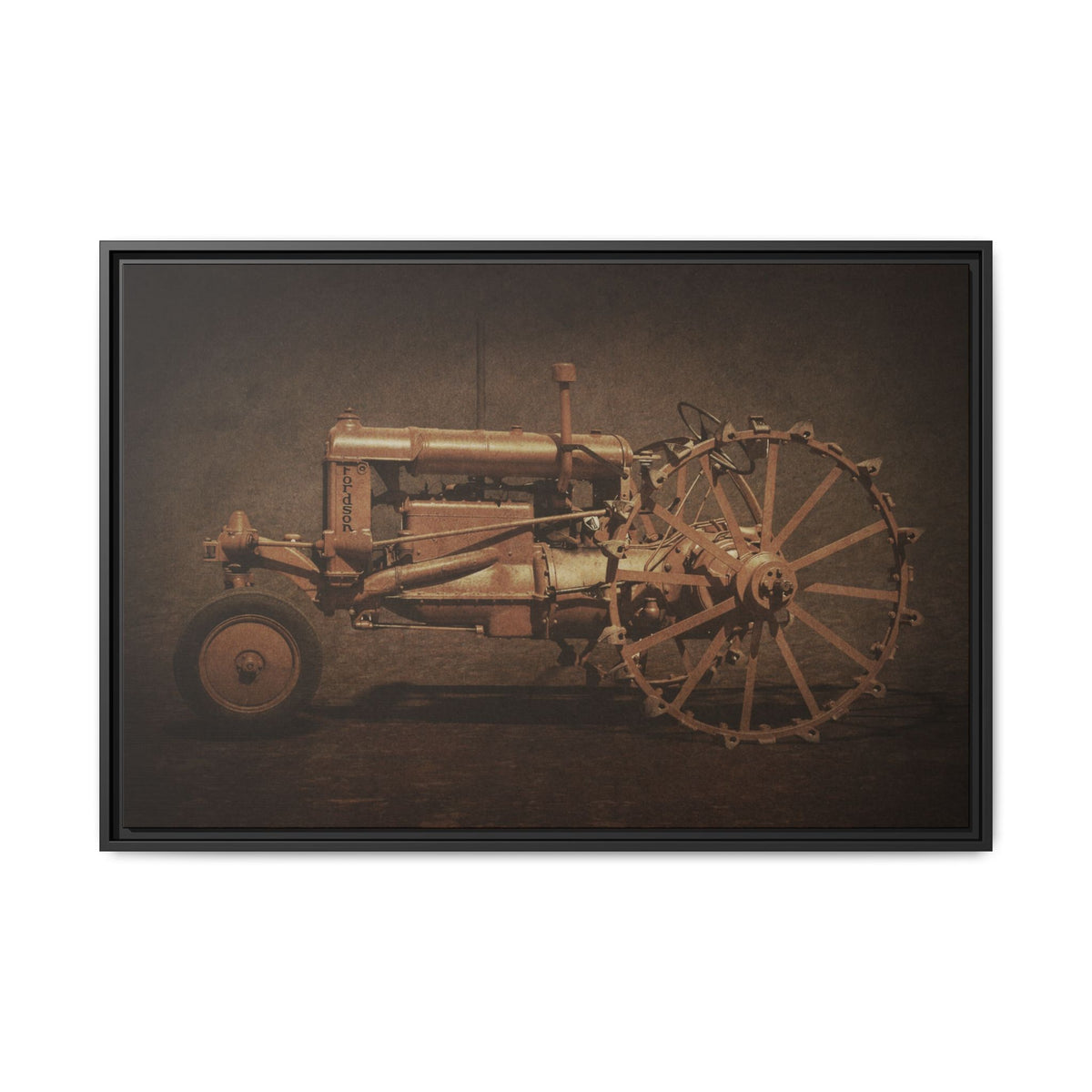 Vintage Ford Fordson Steel Wheel | Wall Art on Framed Canvas