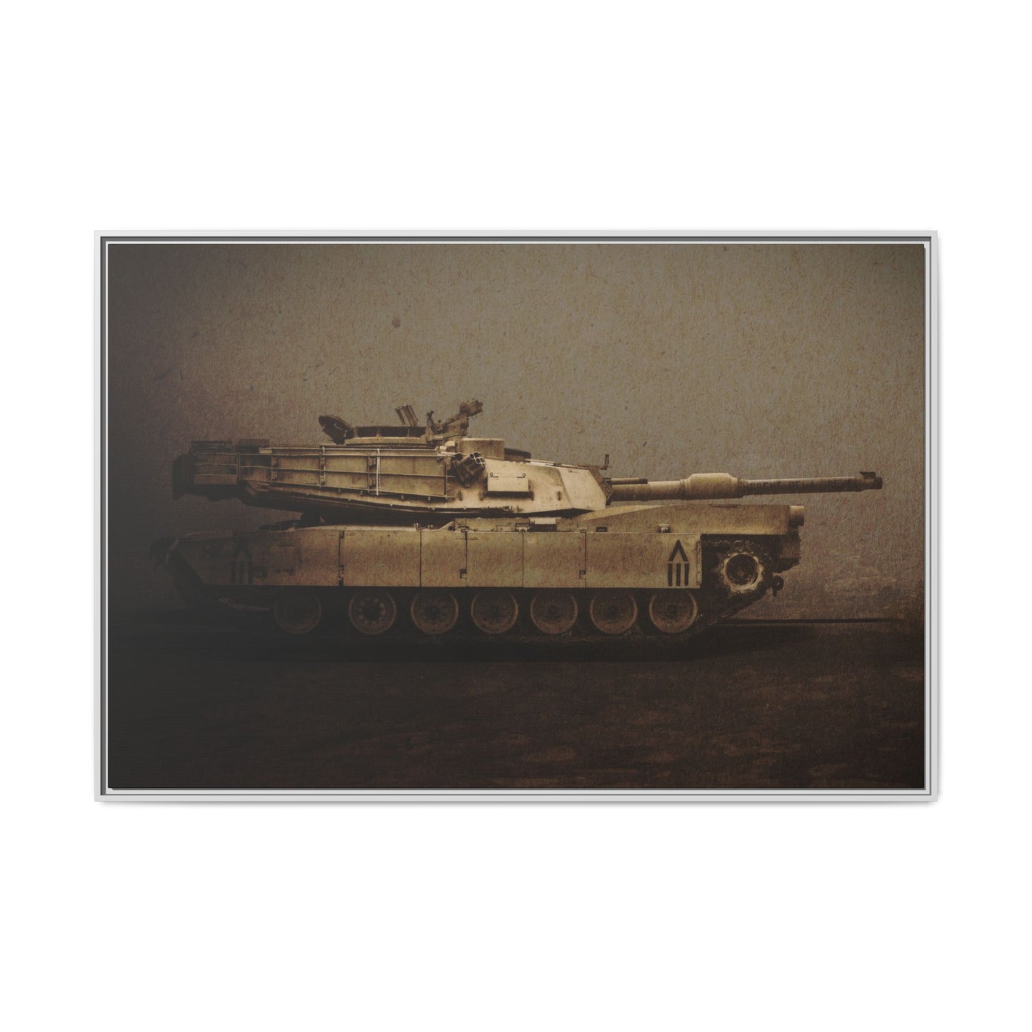 Abrams M1 Tank | Framed Wall Art on Stretched Canvas