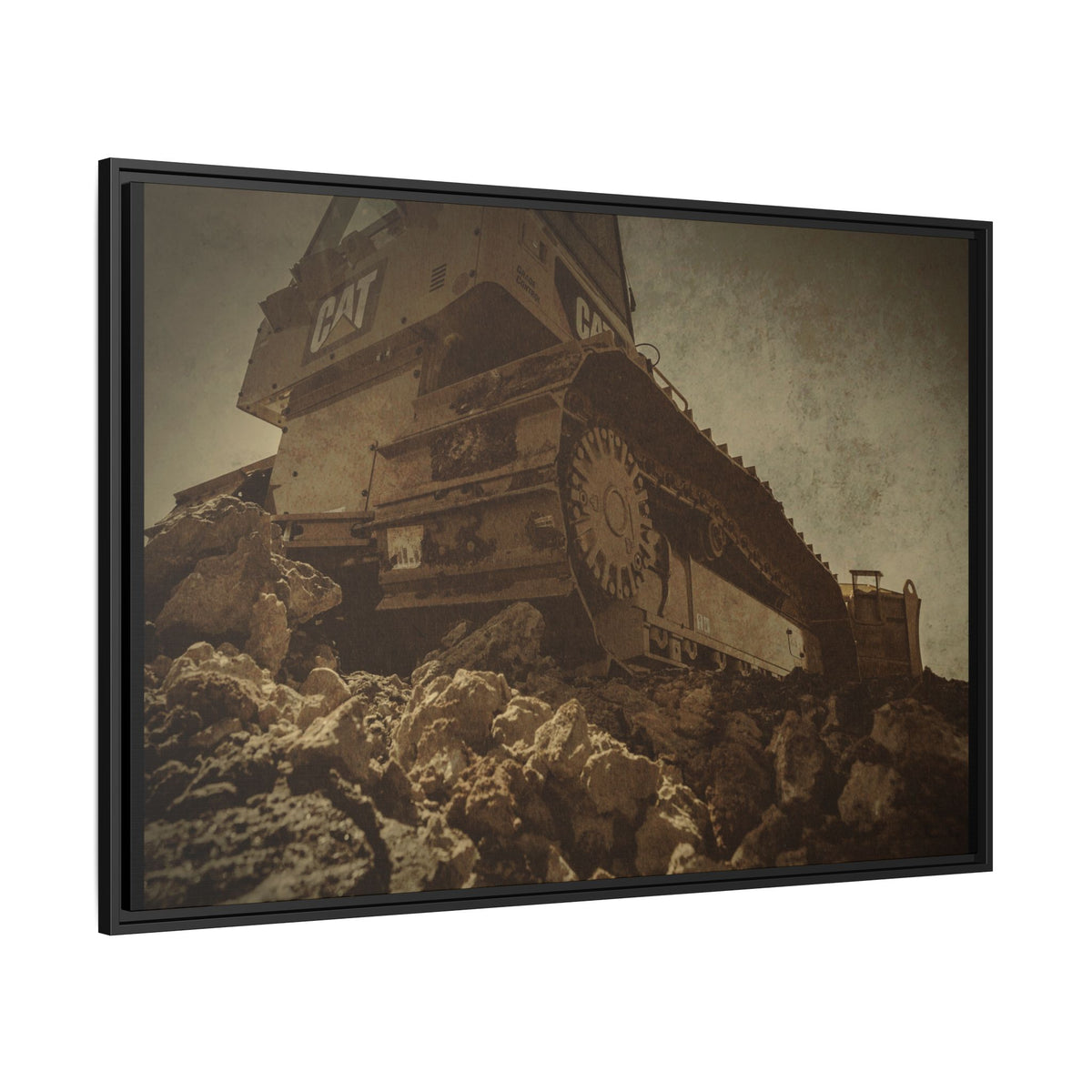 D5K2 Top of the Hill Dozer  | Photo Art on Framed Canvas