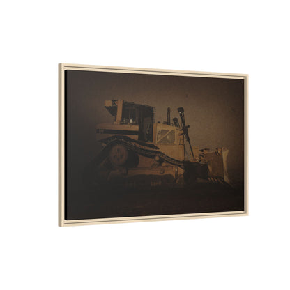 D8 Classic 90's Dozer | Framed Wall Art on Stretched Canvas